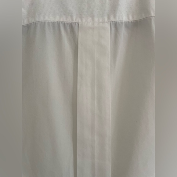 MaxMara White Poplin / Tuxedo Blouse - Picture 5 of 7